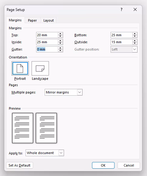 Mengatur Margin Buku dengan Benar - Cara membuat Layout Buku di Word Sendiri dari Naskah hingga Siap Cetak